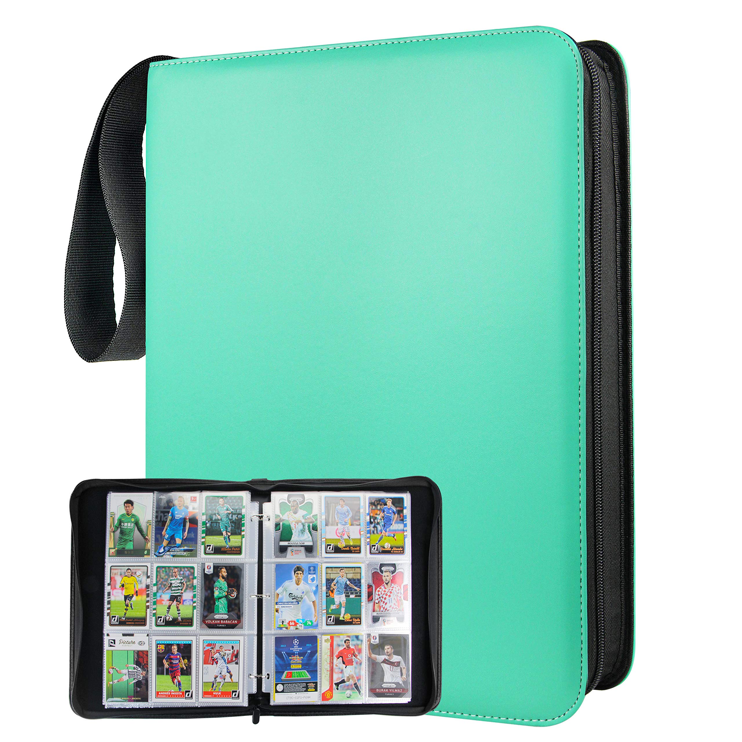 TONESPAC Teal Card binder trading card binder for card, 900 pockets for collecting football/cards pack, card binder gifts for boys girls