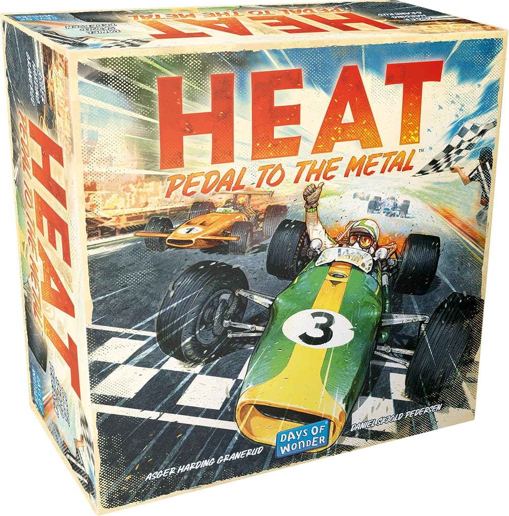 Asmodee Heat: Pedal to the Metal Racing Board Game 1–6 Players 60 Min