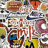 100 Decal Big Vinyl Bomb Aesthetic Cool Cute Preppy Water Bottles Stickers Pack Bundles Tween Teens Mens Adults Vans Superman Bottle Laptop MacBook PC Sublime Skateboard Anime Cool Fun VW Kawaii Kids
