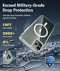 FNTCASE for iPhone 11 Pro-Max Case: Clear Crystal
