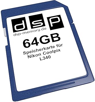 DSP Memory Z-4051557429482 64GB Speicherkarte für Nikon COOLPIX L340