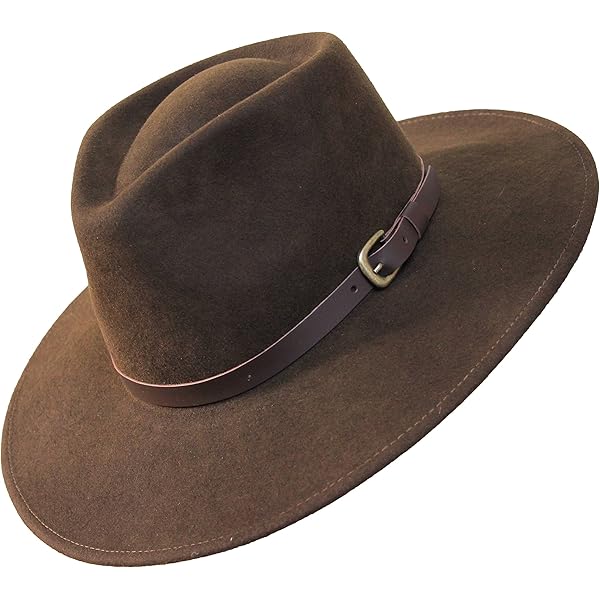 Chapeau Fedora Garçon Fore Axel And Hudson - Taille M - Marron/Bordeaux