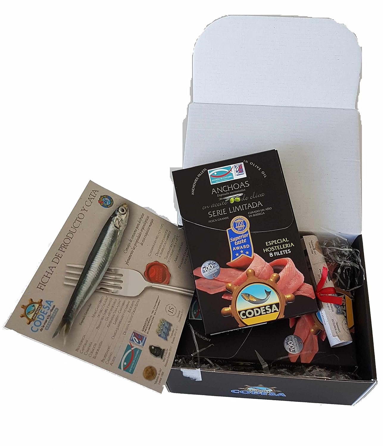 Estuche con 4 latas de anchoa LH-120 Serie limitada 8 filetes por ...