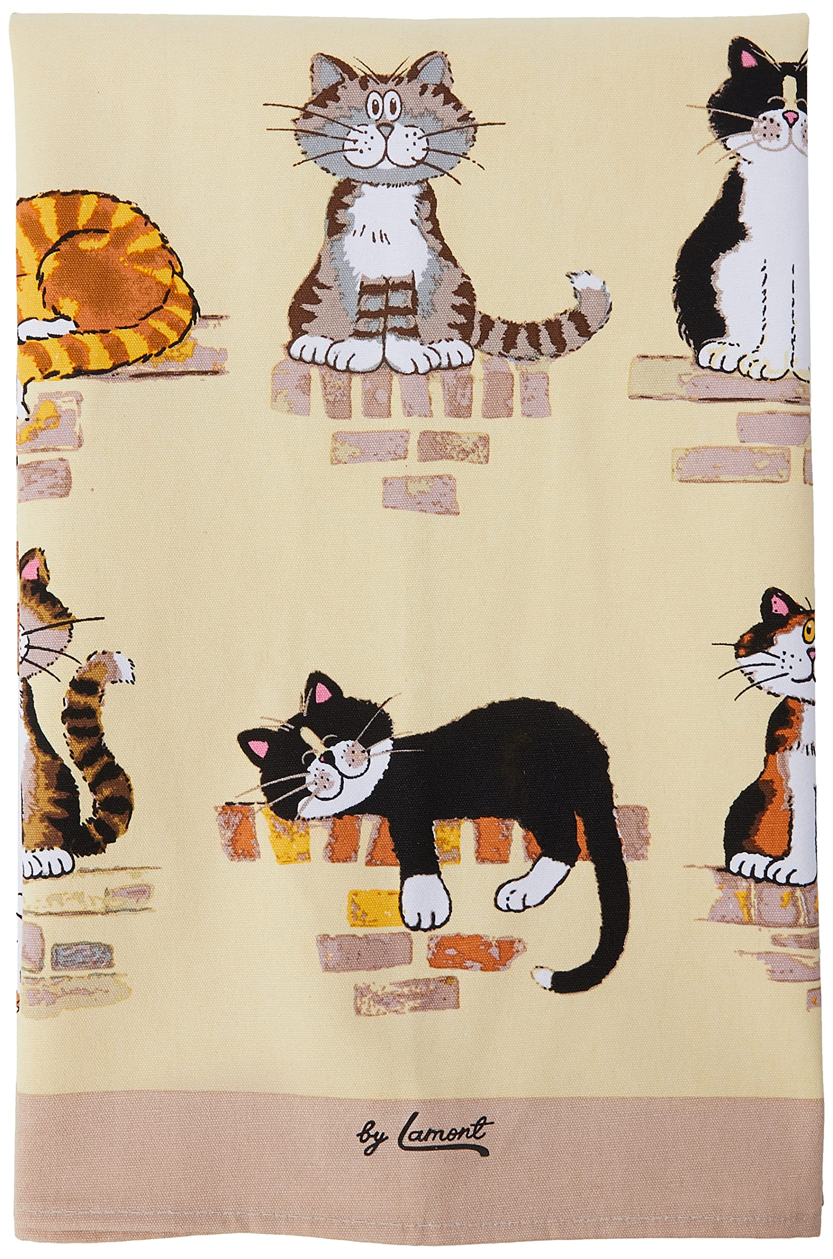 Samuel Lamont When The Cat's Away Union Tea Towel