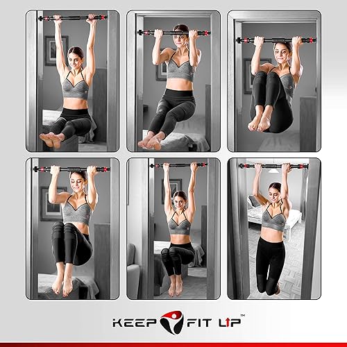 Adjustable Pull Up Bar for Doorway No Screws Setup Portable - Main Image