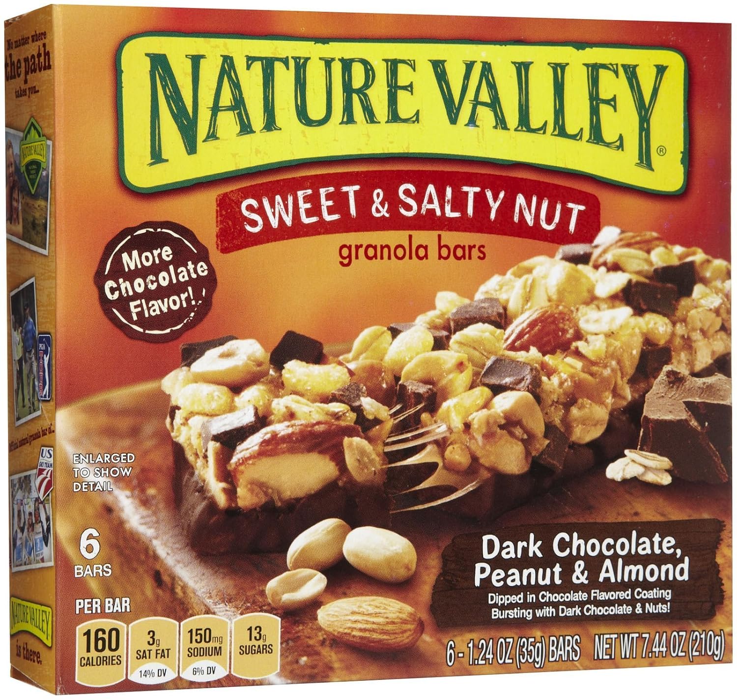 Nature Valley sweet&salty nut Dark chocolate, Peanut&almond granola bars (016000278554)