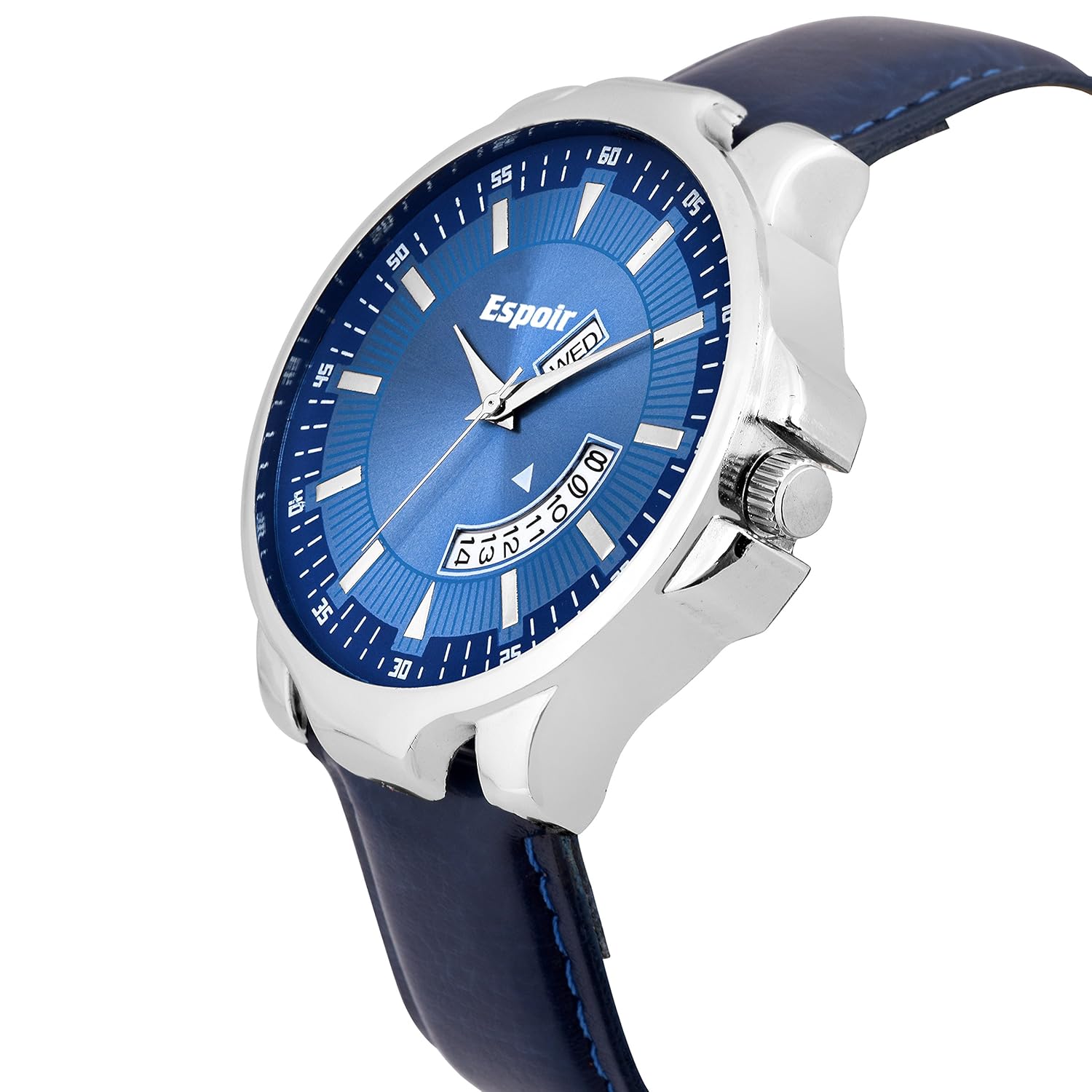 espoir analogue blue dial men's watch- roman0507
