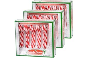 CANDY CANE KING Candy Cane Peppermint Red & White Gift Set | 12 Pieces in Each Box - Pack of 3-36 Total Count | Individually Wrapped | Includes To & From Gift Tags (Red)