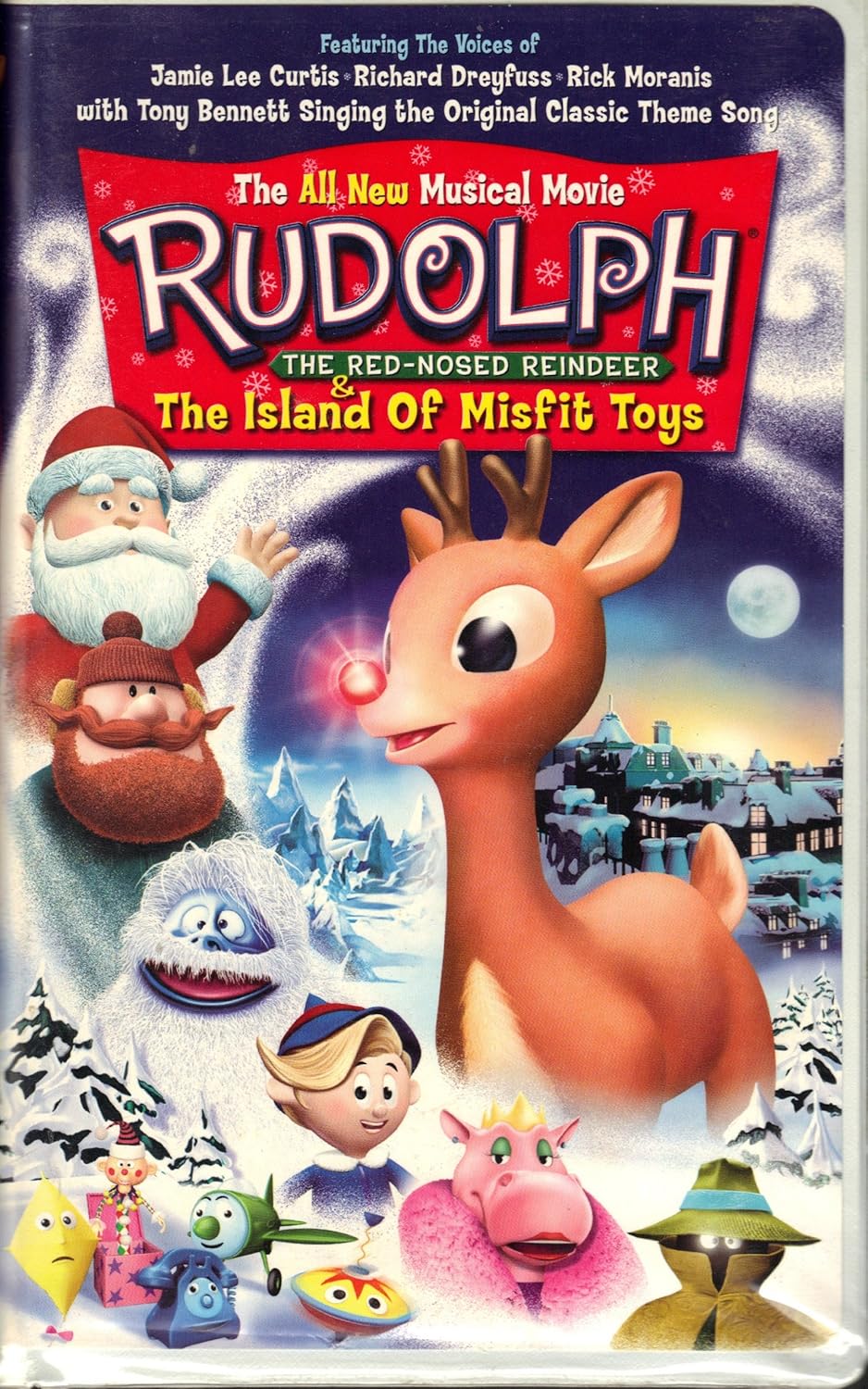 Amazon Com Rudolph The Red Nosed Reindeer The Island Of Misfit Toys Animated 2001 Vhs Video Clamshell Case Richard Dreyfuss Jamie Lee Curtis Rick Moranis Kathleen Barr Scott Mcneil William R Kowalchuk Jr