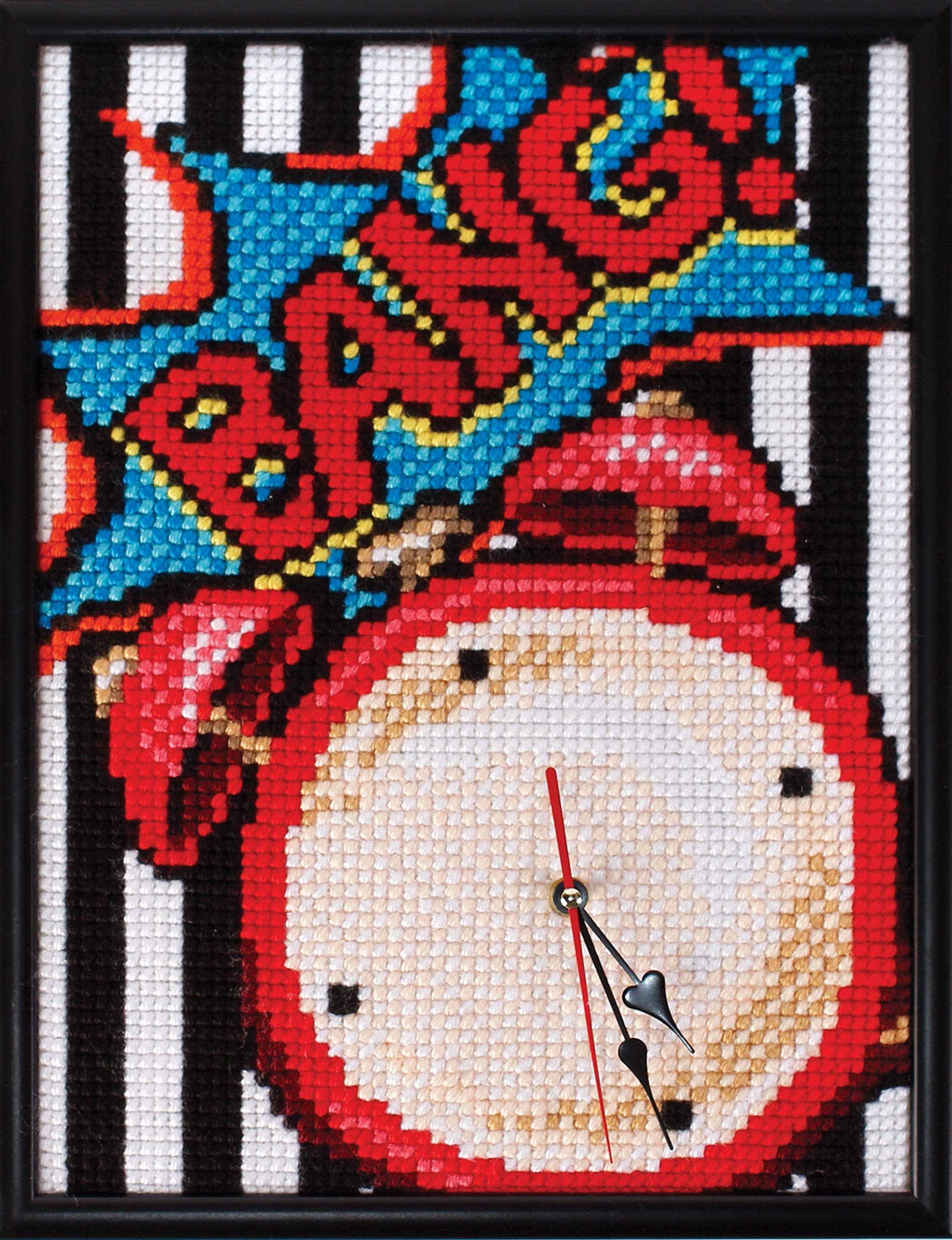 Collection D'Art Cross-Stitch Clockwork KIT/POP Art/ 30 X 40, Multi, 40 x 40cm