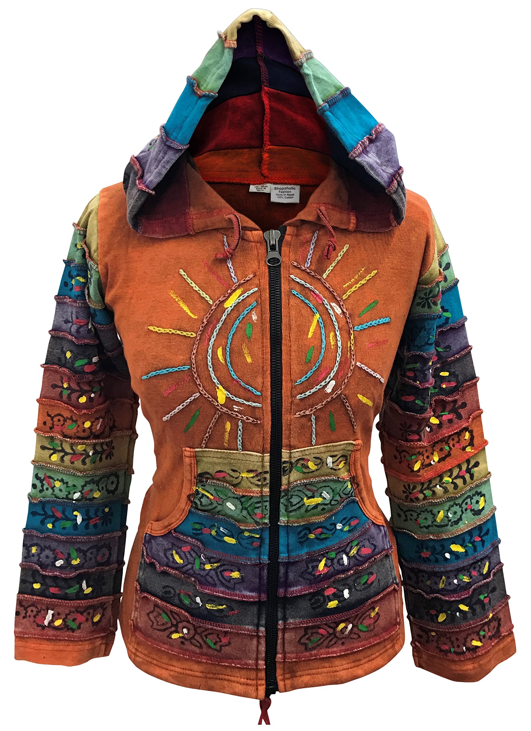 Sun Patchwork Hoodie