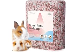 BUCATSTATE Hamster Bedding 15L, 99% Dust-Free Guinea Pig Paper Bedding Odor Control Paper Bedding, Cozy Small Animal Bedding 