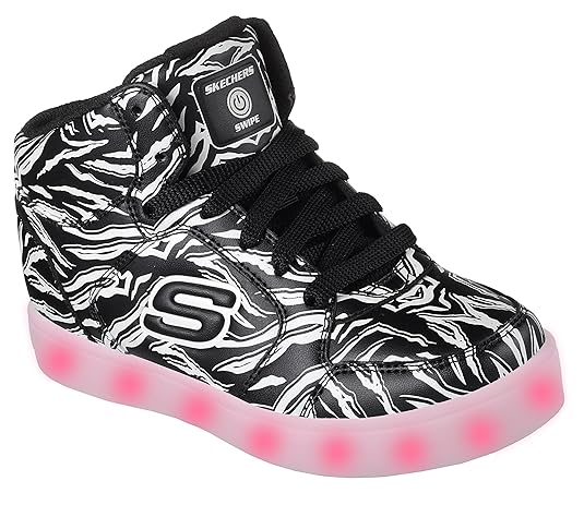 Skechers Jungen Energy Lights Sneaker Schwarz