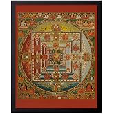 Poster Master Vintage Kalachakra Mandala Poster - Retro Wheel of Time Print - Buddhism Art - Tibetan Art - Gift for Men, Women - Decor for Spa, Yoga Studio, Meditation Room - 16x20 UNFRAMED Wall Art