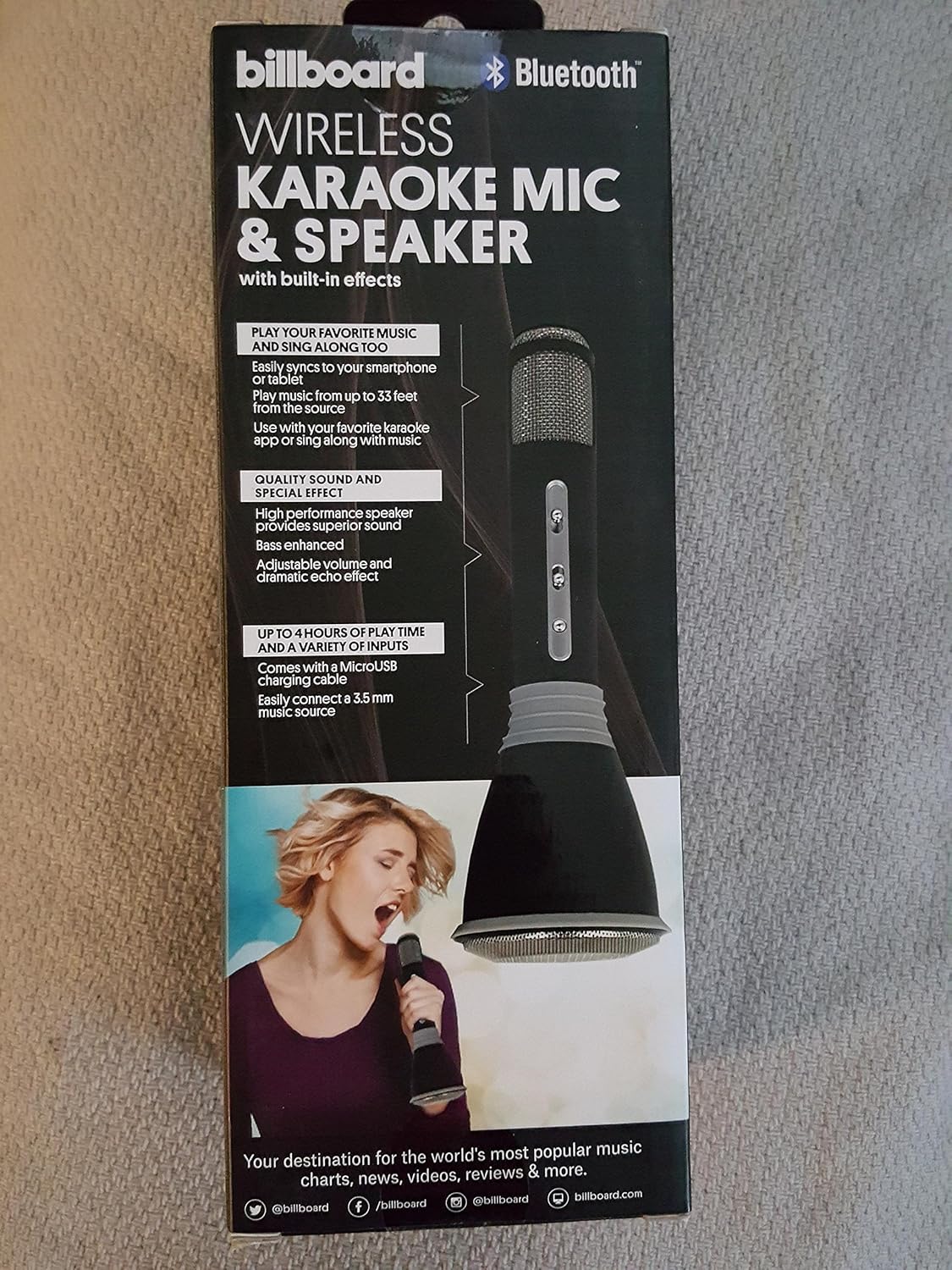billboard karaoke mic and speaker
