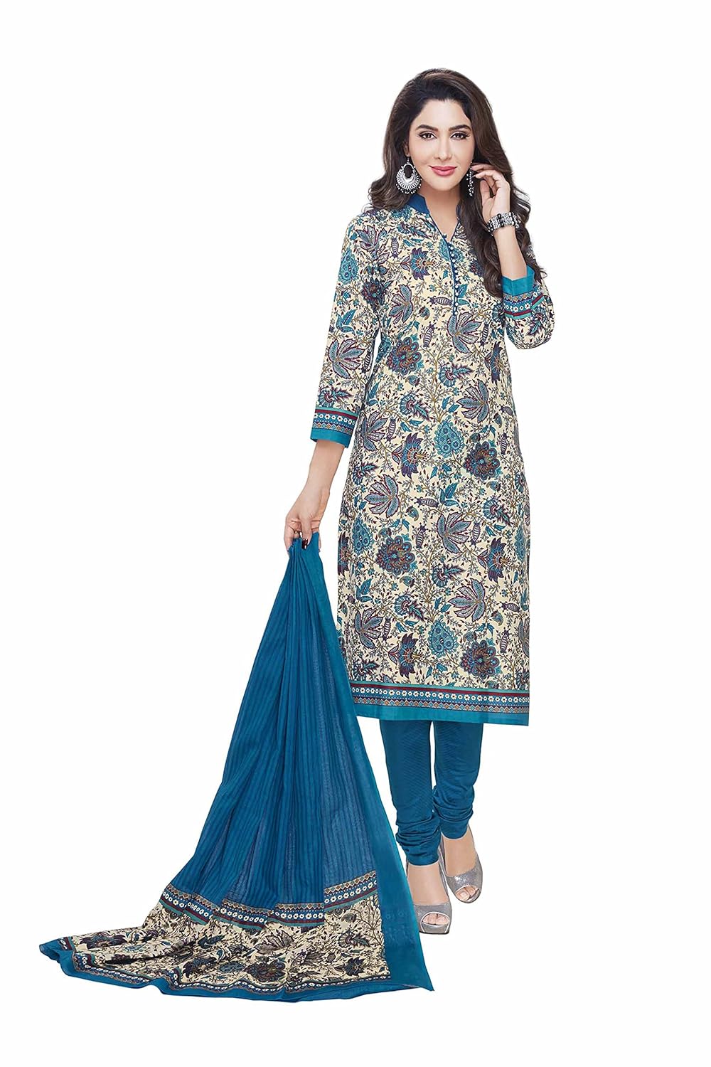 miraan women's dress material (san2311_multicolor_free size)
