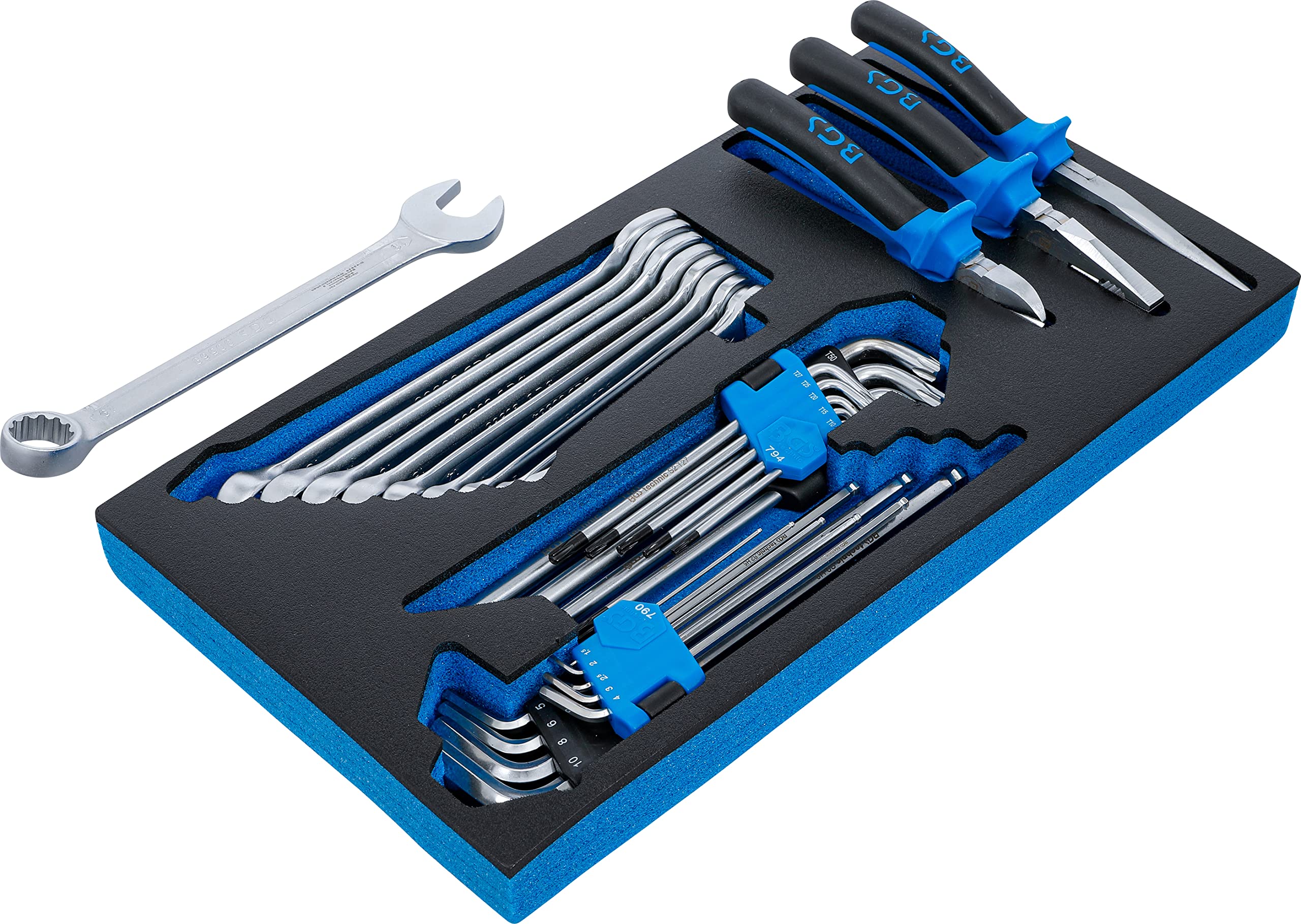 BGS 2002-8 | Foam Tray for BGS 2002 | Combination Wrenches, Pliers and L-Type Wrenches | 31 pcs.