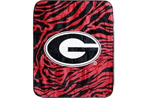 College Covers Georgia Bulldogs Raschel Throw Blanket, 60 in by 50 in