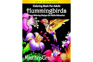 Coloring Book for Adults: Hummingbirds: Stress Relieving Designs for Adults Relaxation