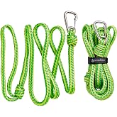 Skog &Aring; Kust Premium PWC Dock Lines, 1/2'' x 7ft &amp; 14ft, 2-Pack | Heavy Duty Braided Ropes, 316 Stainless Steel Clip