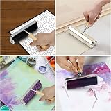 Kurtzy 10cm Rubber Printmaking Roller Lino Brayer with Wooden Handle view 7