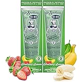 Dr. Sheffield’s Certified Natural Toothpaste (Strawberry Banana) - Great Tasting, Fluoride Free Toothpaste/Freshen Your Breath, Whiten Your Teeth, Reduce Plaque (2-Pack)