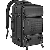 Z-MGKISS Large Expandable Travel Backpack for Men, Carry On Backpack with Shoe Compartment & Wet-Dry Pocket, 18.4 Inch Laptop Bag for Work Gym Outdoor Sports