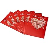 American Greetings Valentines Day Cards Pack, Filled with Love (6-Count)