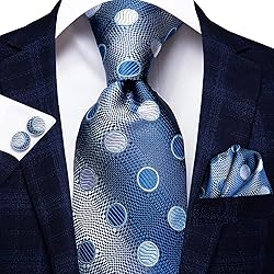 Hi-Tie 3 Pcs Gift Box Mens Tie Set Necktie with