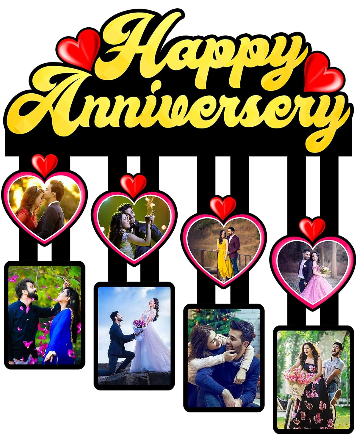 Buy Shri Kanth Art® Customized Happy Anniversary Wooden Photo Frame