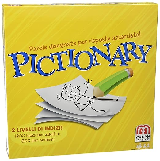 title=Mattel Games CCD82- Pictionary family, italiano