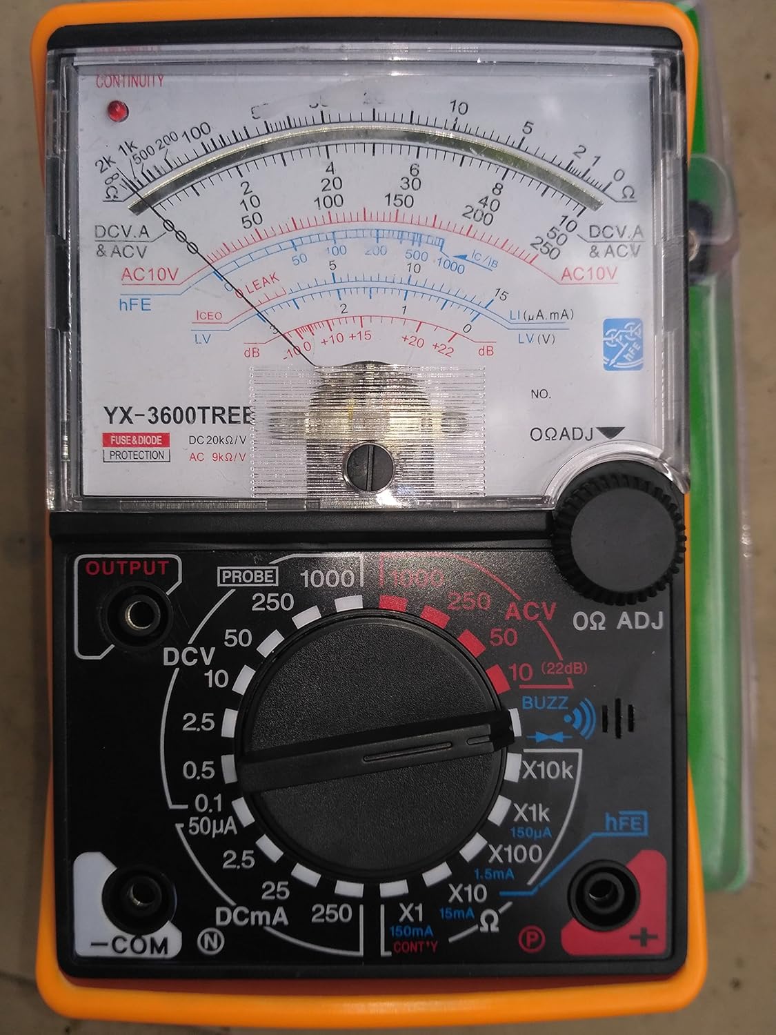 SUNMA YX3600TREB Analog Multimeter , Multitester Amazon.in Electronics