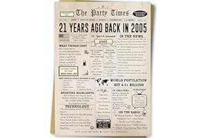 Ziwenhu Happy 21st Birthday Card Gift for Men Women,Funny 21st Birthday Party Decorations for Her Him, Best 21 Year Old Birthday Gifts for Son Daughter,Jumbo Birthday Gifts for Boys Girls