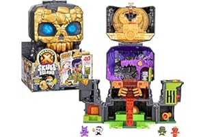 TREASURE X Lost Lands Skull Island Skull Temple Mega Playset, 40 Levels of Adventure. 4 Micro Sized Action Figs. Survive The Traps and Discover Guaranteed Real Gold Dipped Treasure
