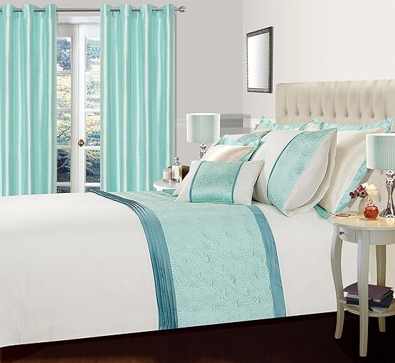 Super King Size Bed Duck Egg Retro Chic Duvet Cover Bedding Set Valdez Amazon.co.uk Kitchen