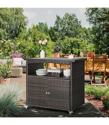 Ubuy Keter Unity Xl Portable Outdoor Table And Storage Cabinet