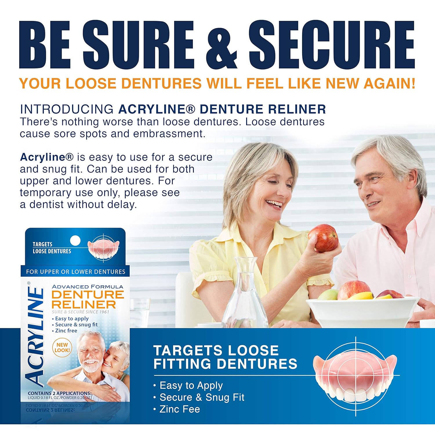 Acryline Advanced Formula Denture Reliner: Beauty