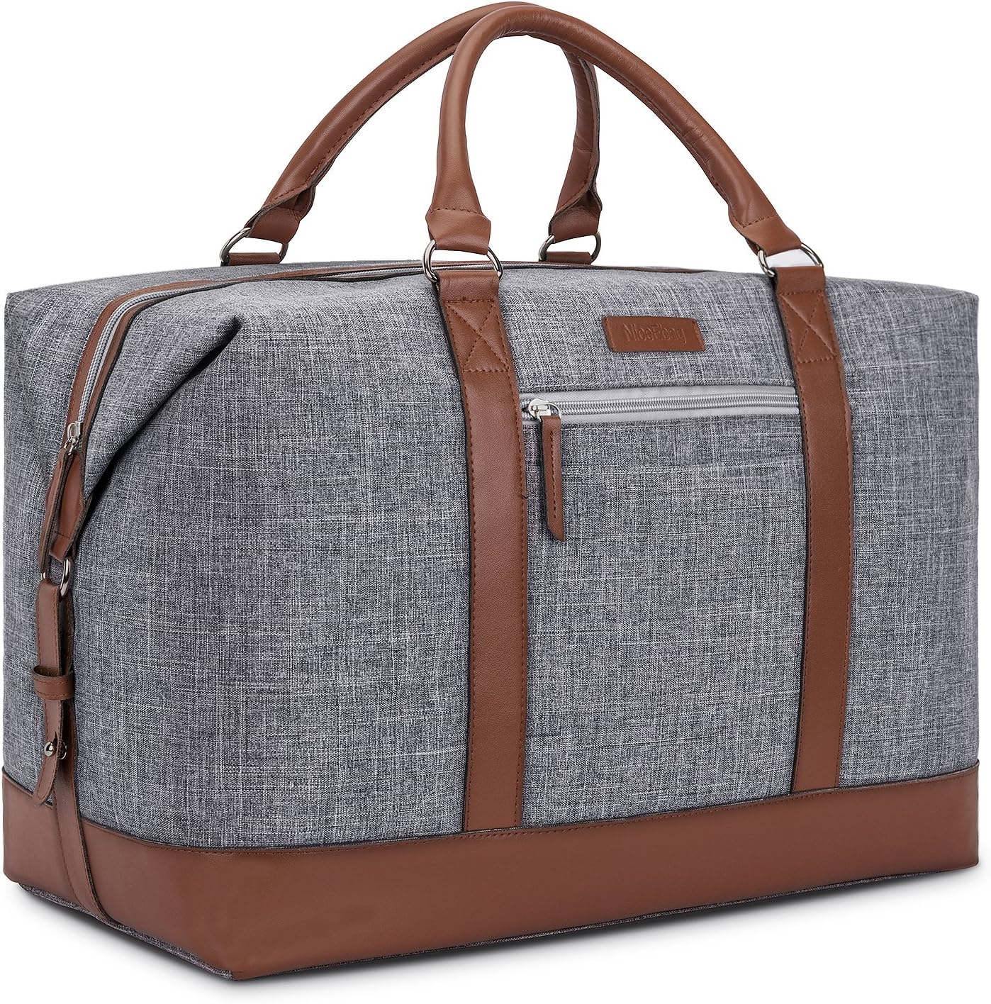 Duffel Bag Made with Quality Micro Fiber Leather Handle 45L (23 x 16 x 7 inches) Water-Resistant Weekender Luggage Tote Large Travel Bag for Holiday Trip Weekender