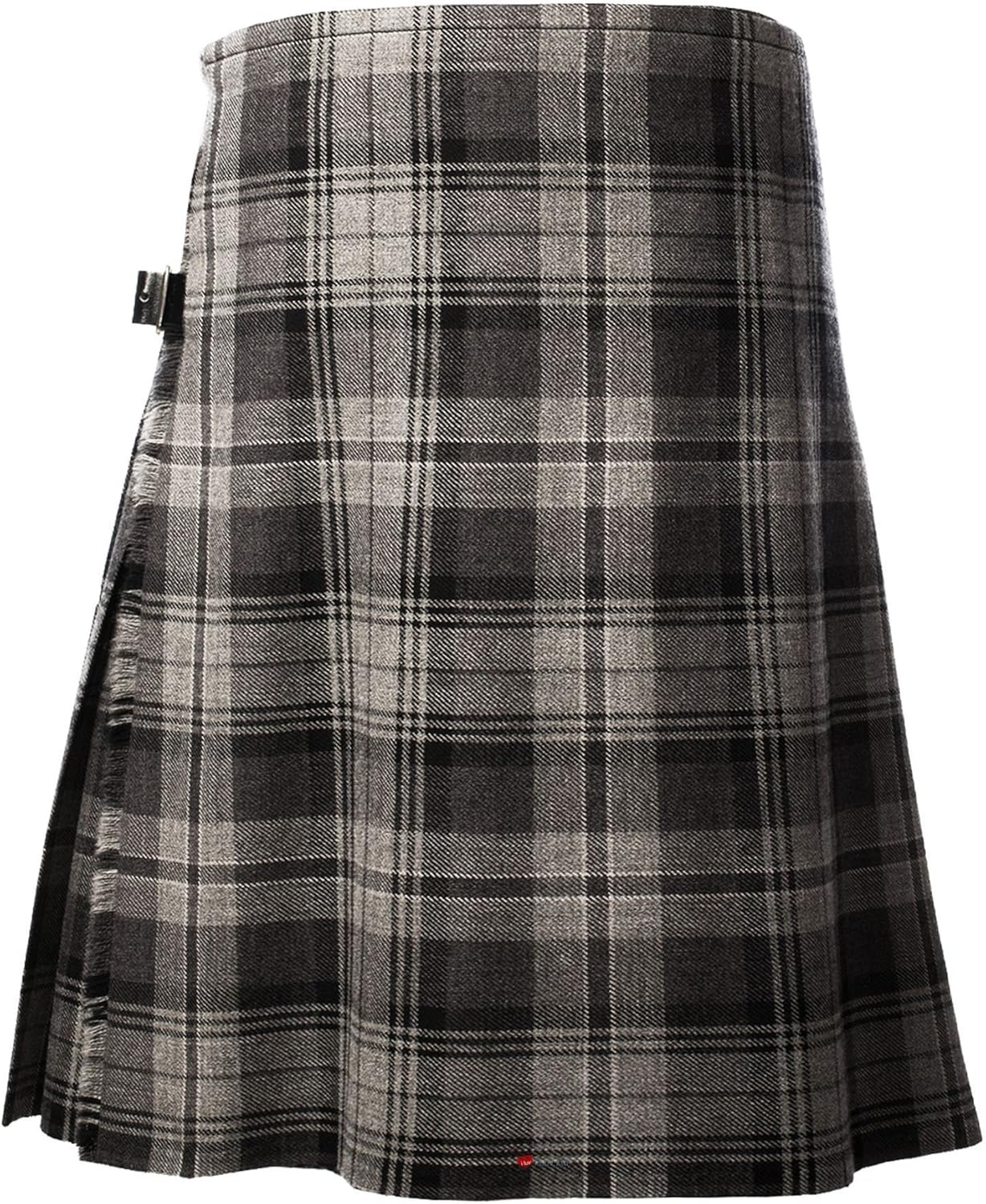 gray tartan kilt