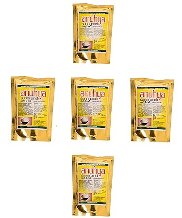 Anuhya Herbal Bath Powder, Yellow, 100 g (Pack of 5)