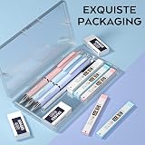 Nicpro 3PCS Pastel Mechanical Pencils 0.5mm with Case 72 Lead Refill Set view 8