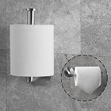 HITSLAM Brushed Steel Toilet Roll Holder Wall Mounted SUS 304 view 4