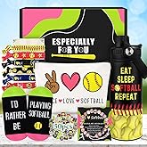 Softball Gifts for Girls Softball Accessories for Girls Cool Sport Themed Gift Ideas for Women, 20oz Tumbler Stickers Bracelet Makeup Bag Hair Ties Socks Stuff Set for Teen Girl Mom Player Coach Youth
