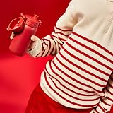 Ion8 Lightweight Steel Kids Water Bottle 400ml Red Leak Proof view 8