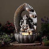 LED Ganesha Cascade Water Fountain