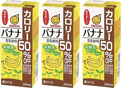 Amazon マルサン 豆乳飲料バナナカロリー50 オフ 0ml 3本 豆乳 豆乳飲料 通販 Amazon マルサン 豆乳飲料バナナカロリー50 オフ 0ml 3本 豆乳 豆乳飲料 通販