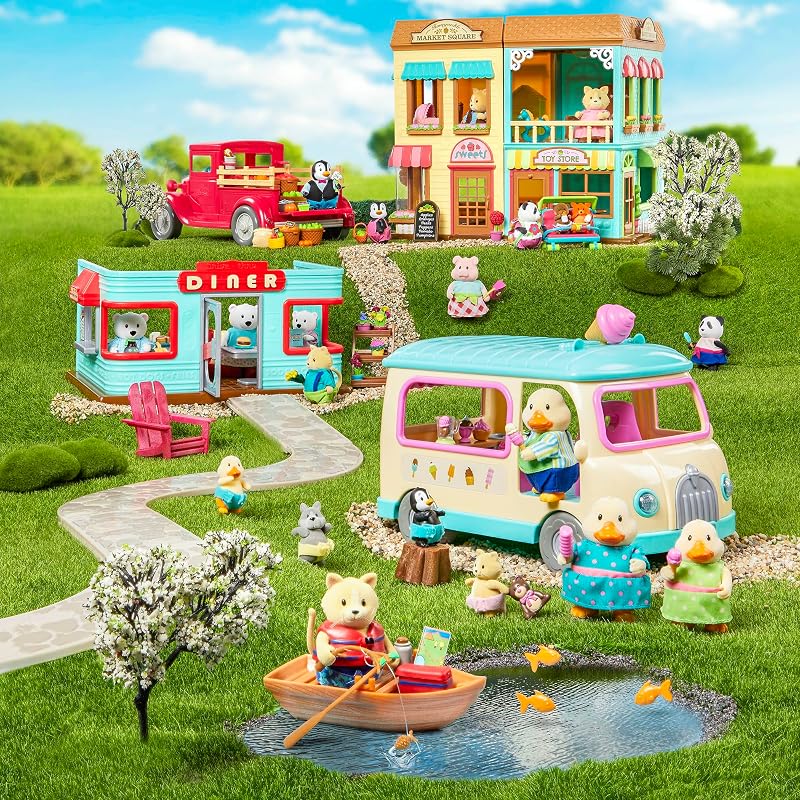 z Set baby sitter con passeggino doppio e 3 personaggi — foto 4 di 6