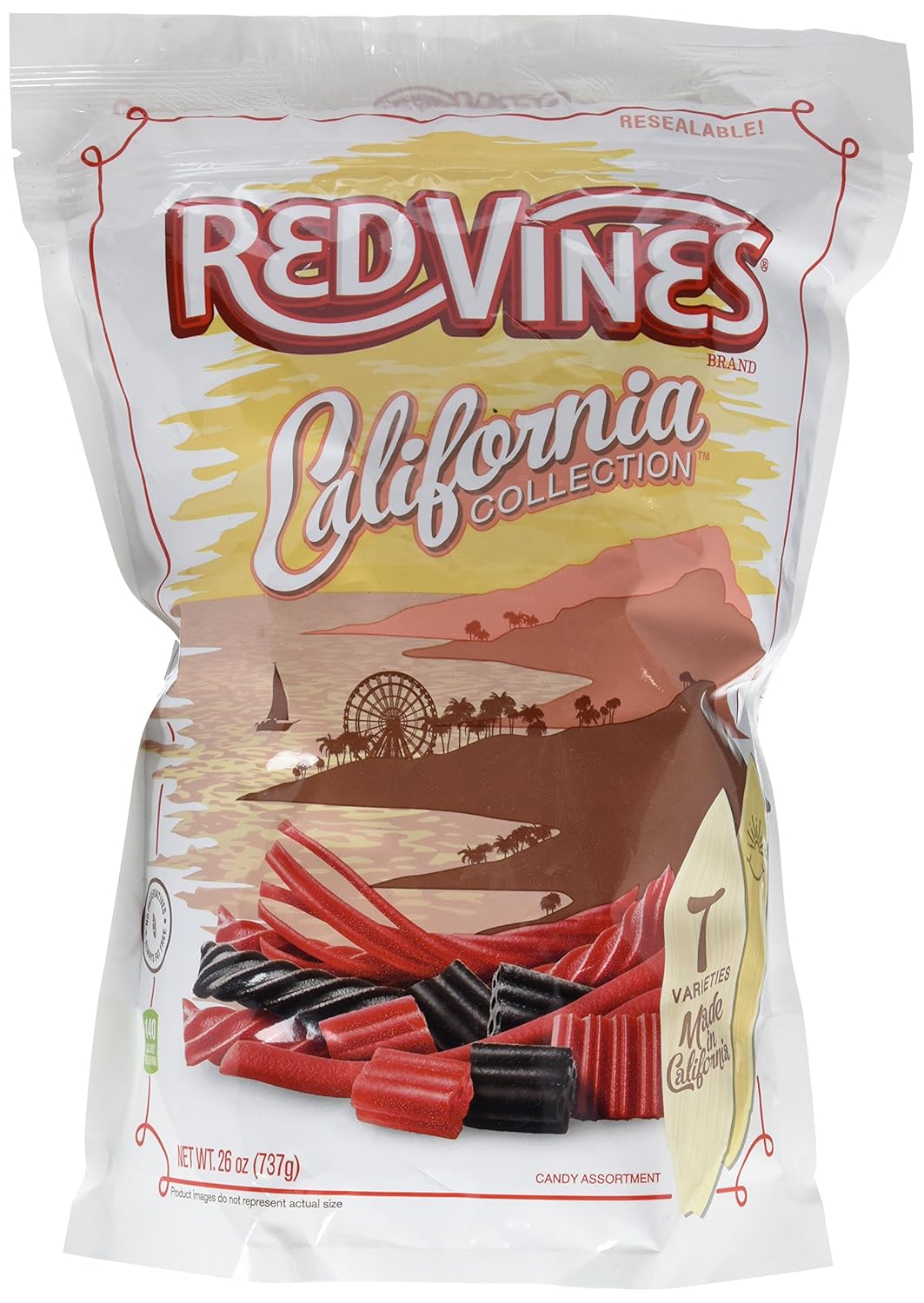 Red Vines California Collection Red & Black Licorice