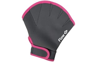 Flow Swimming Resistance Gloves - Webbed Gloves for Water Aerobics, Aquatic Fitness, and Swim Training