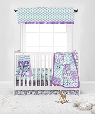 lilac crib sheet